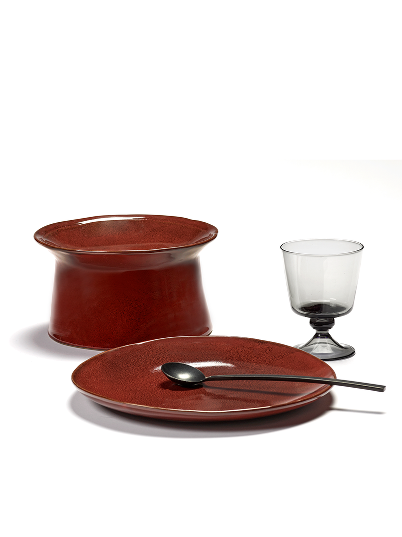 Assiette S - La Mère by Marie Michielssen - Venetian red