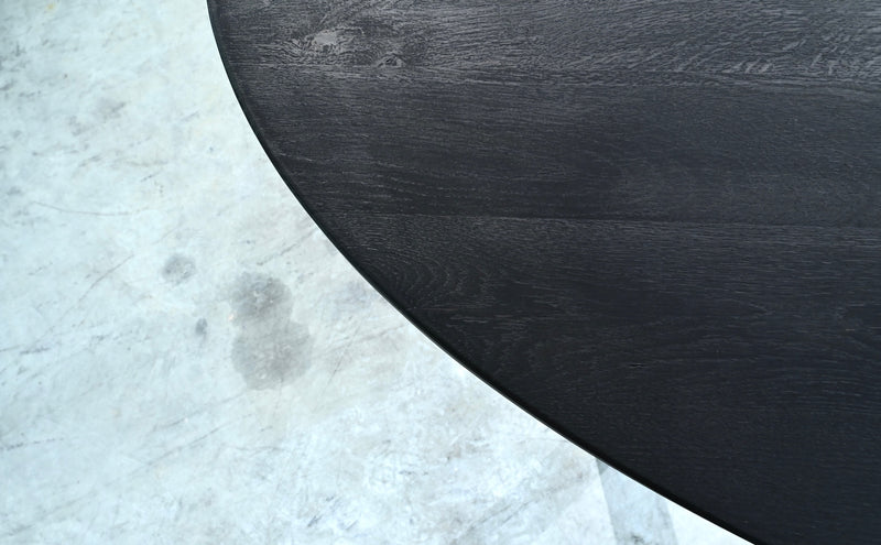 Ovalen eettafel Nero