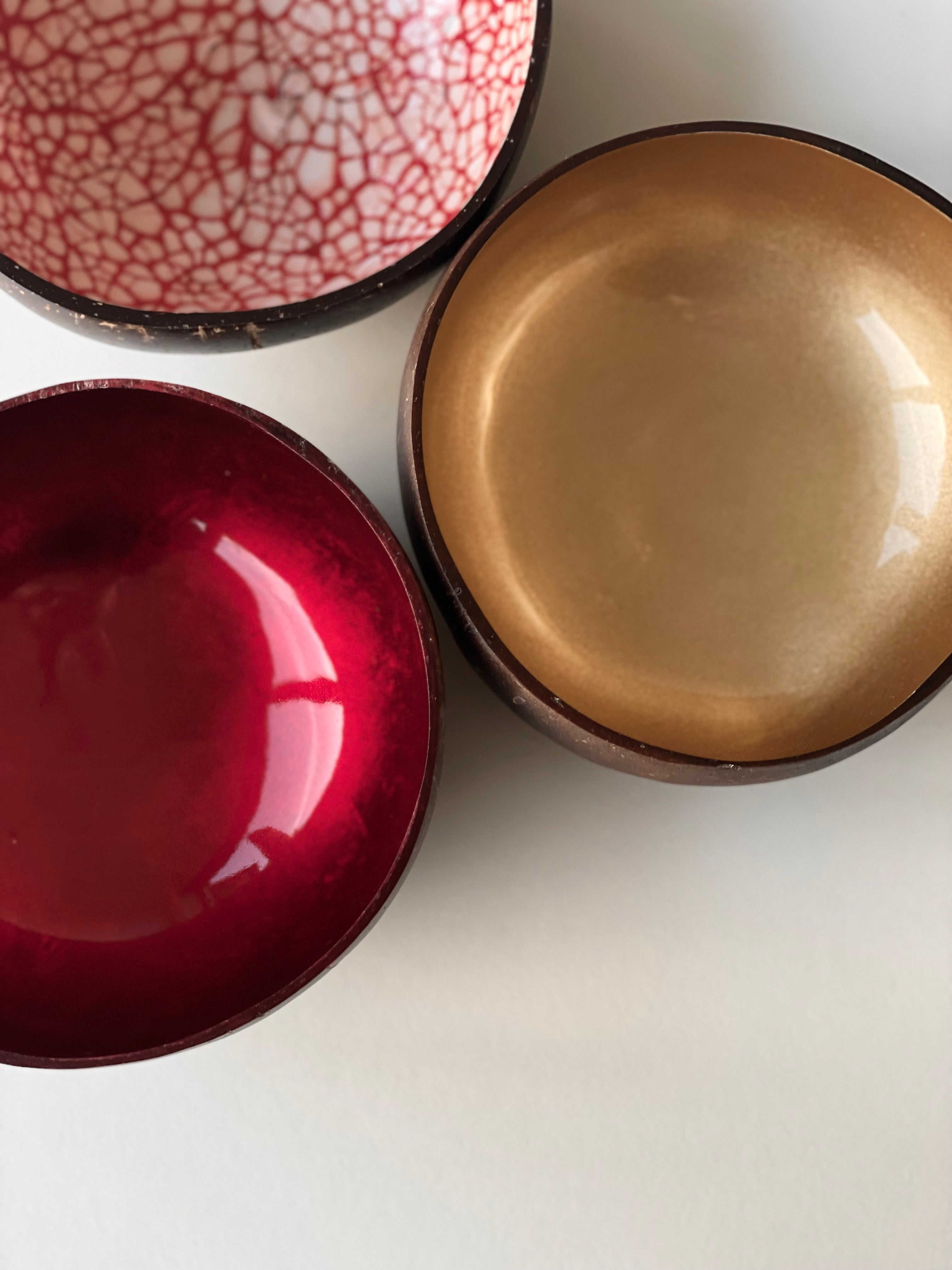 Coconut Bowl - Red Eggshell