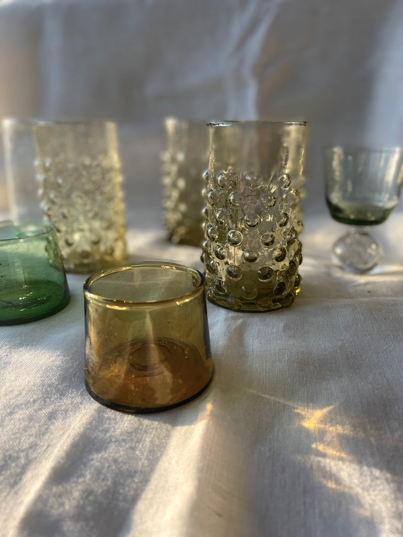 Set van 6 glazen groen - Freya