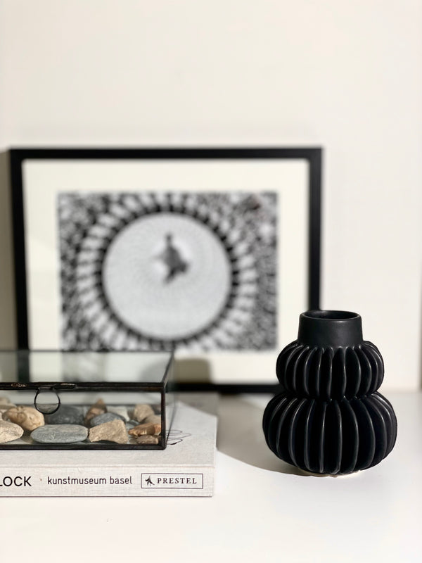 Vase Halfdan - noir
