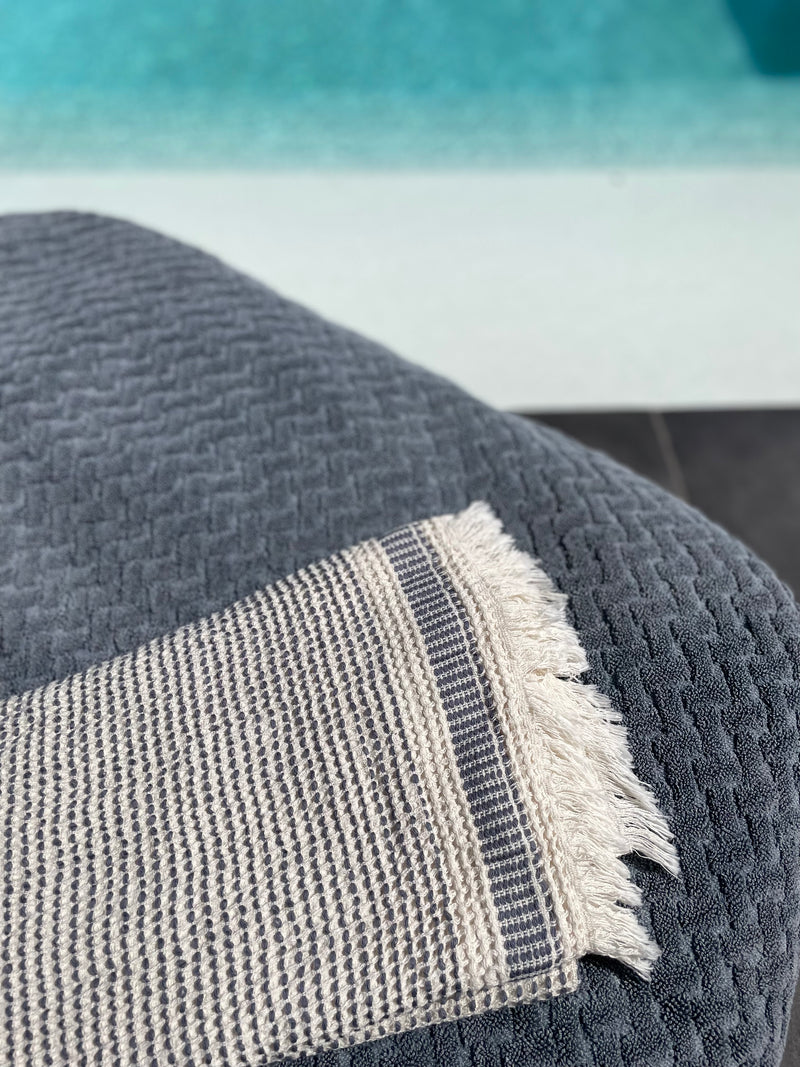 Serviette Tortil vintage en gris