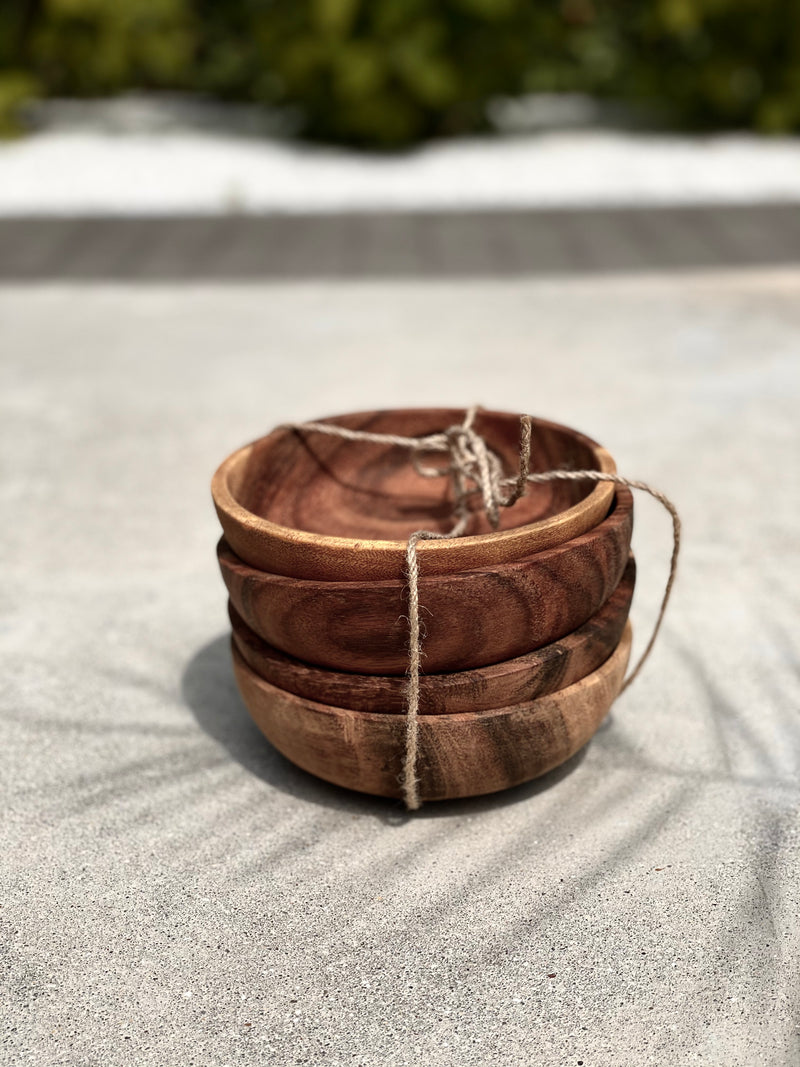 Acacia bowls Irha - 4 pcs