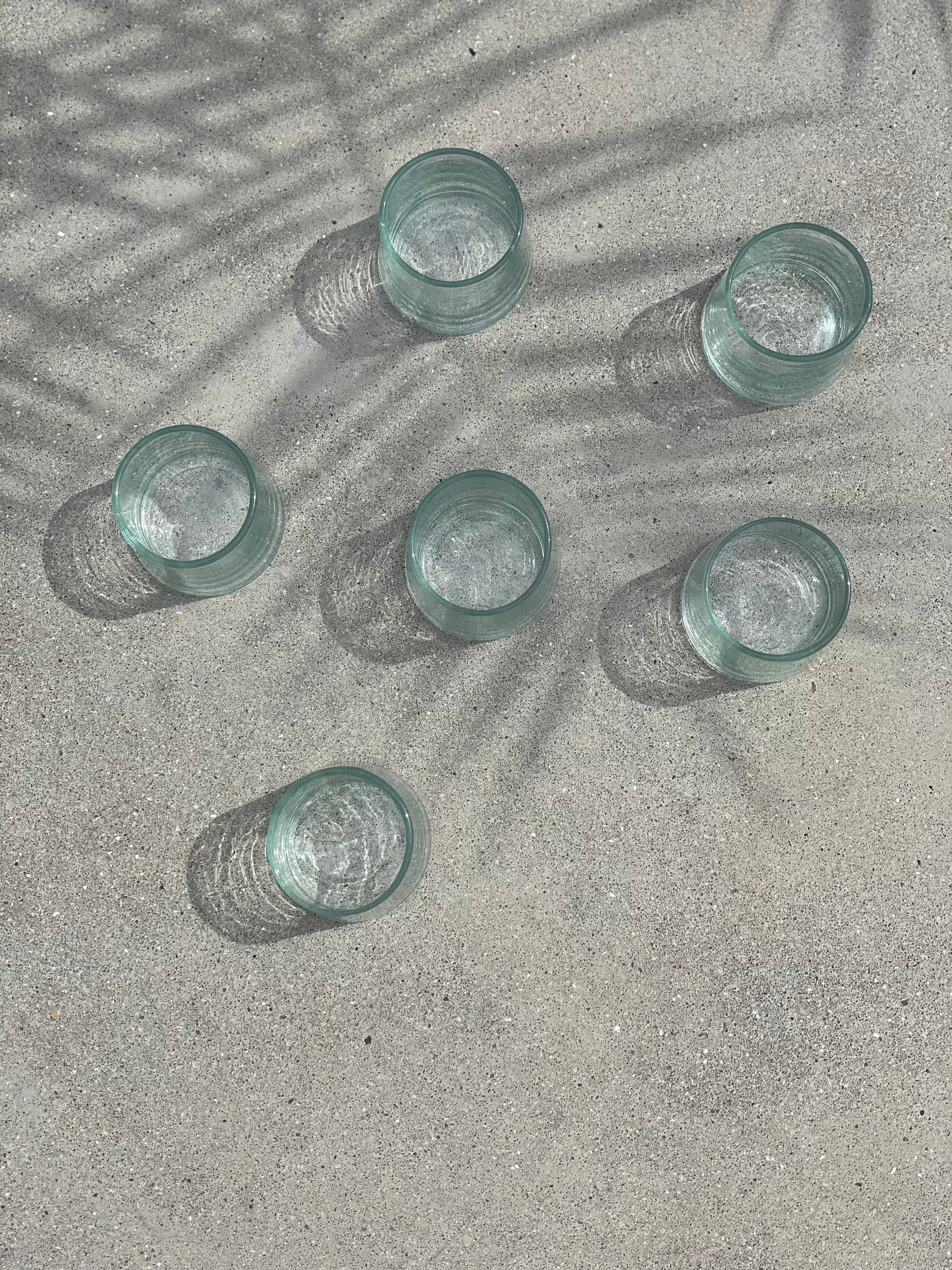 Glazen hapjespotjes transparant - set van 6