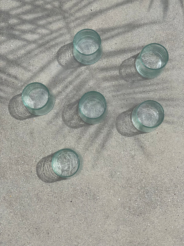 Pots à casse-croûte en verre transparants - lot de 6