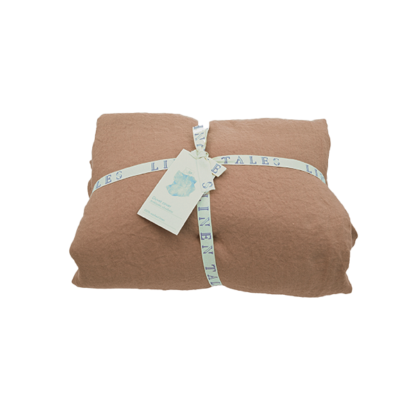 Linen duvet set - Café crème