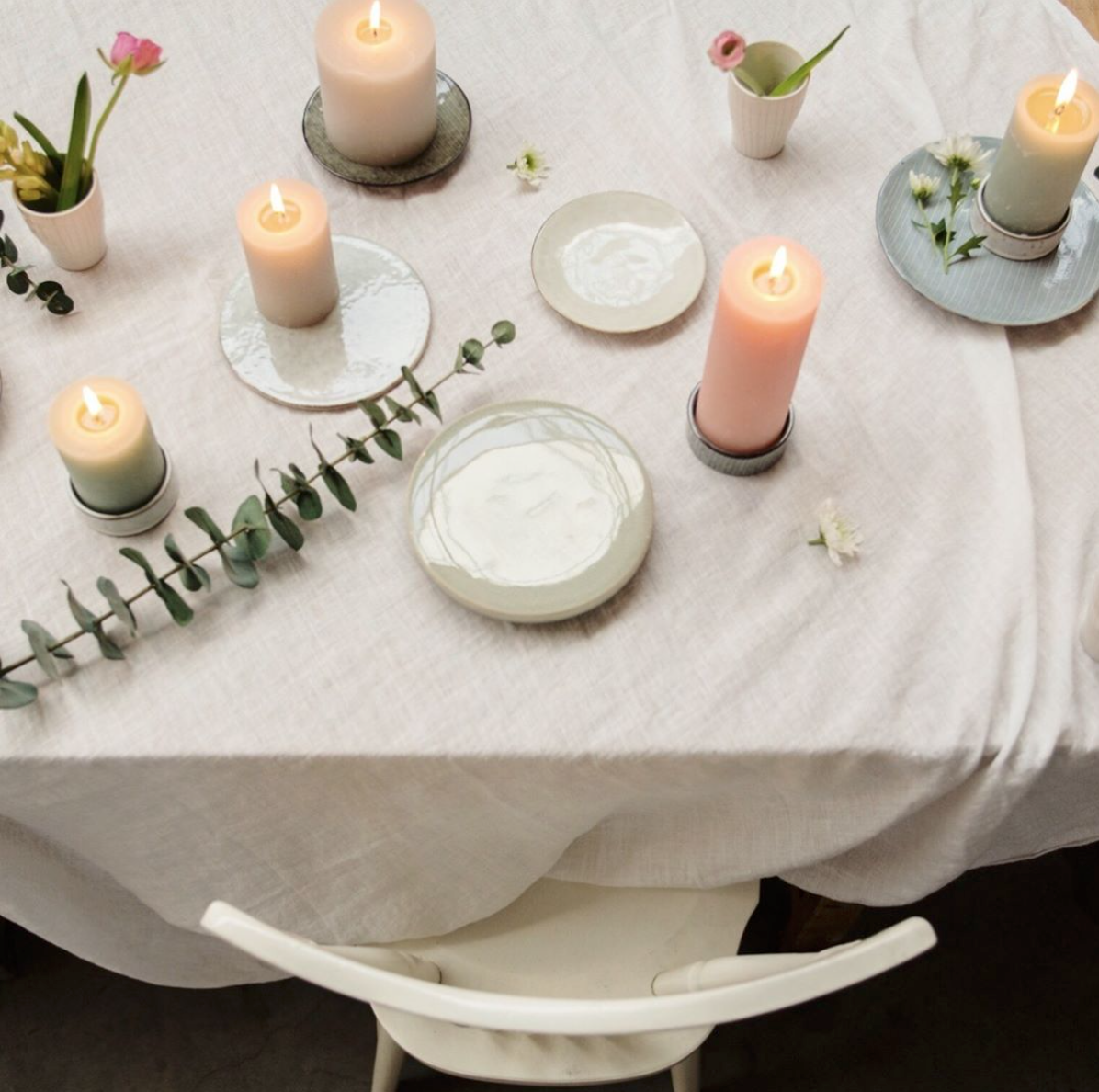 Rustic Candle Linen