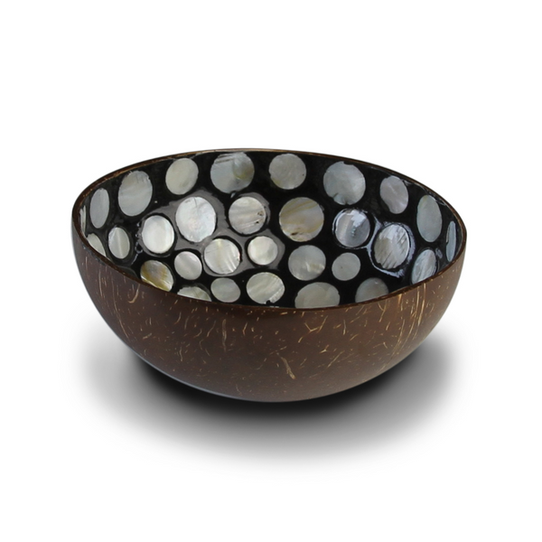 Coconut bowl - Black mother of pearl