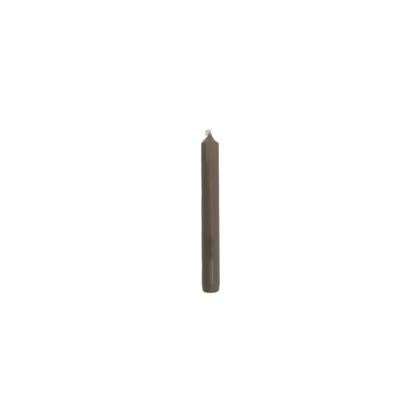 Bougie de table 2,1 cm cognac brillant