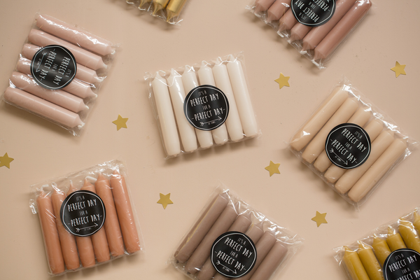 Set cadeau de bougies de dîner noires