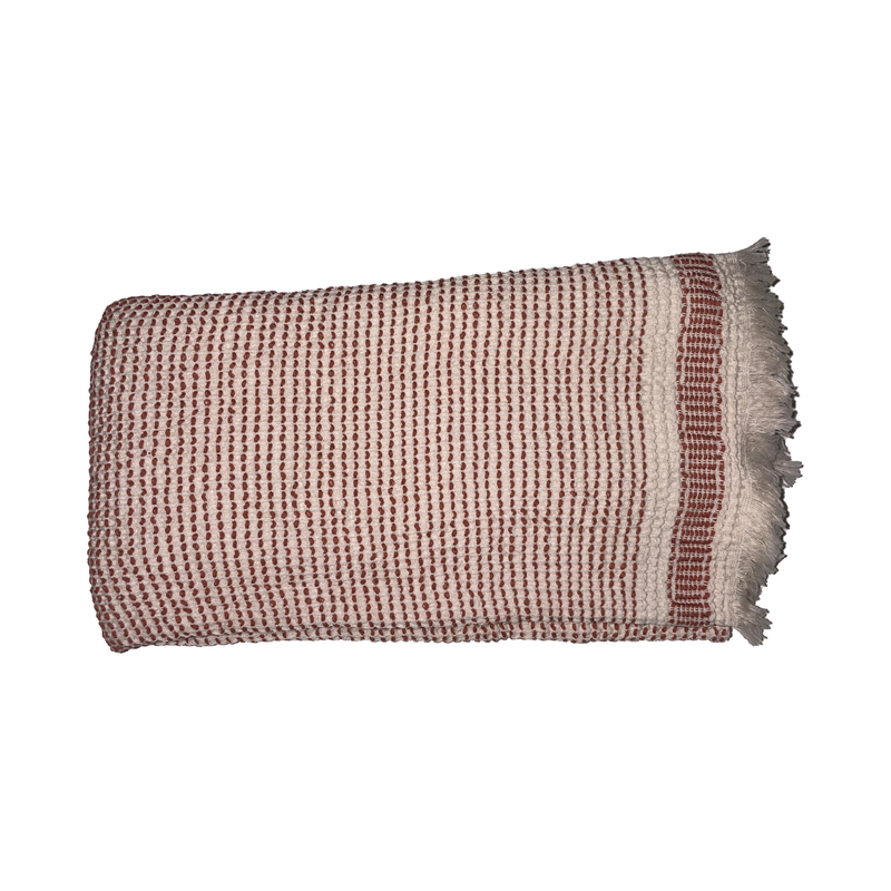 Serviette gaufrée en cuivre