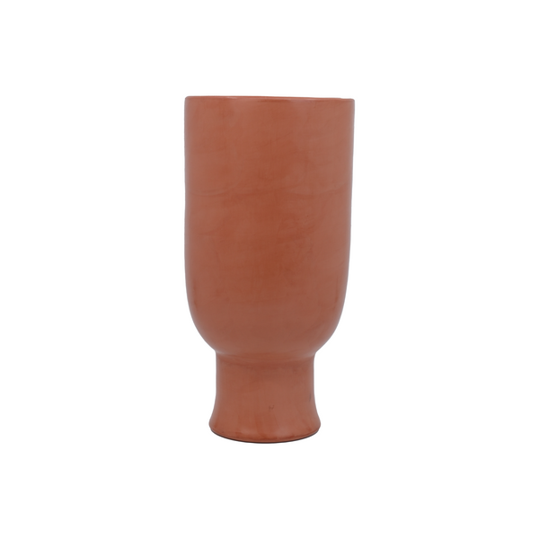 Vase/Bol à fruits en tadelakt - terracotta